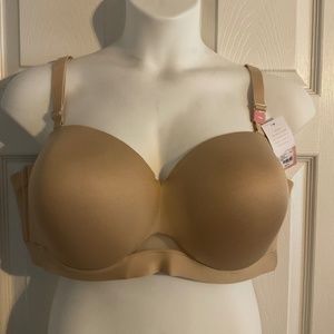 Cacique lightly lined multiway strapless bra BNWT Size 46D